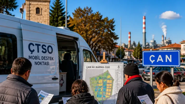 Çan'da ÇTSO adayı saha çıktığını açıkladı: Mobil destek ve Çan OSB sözü