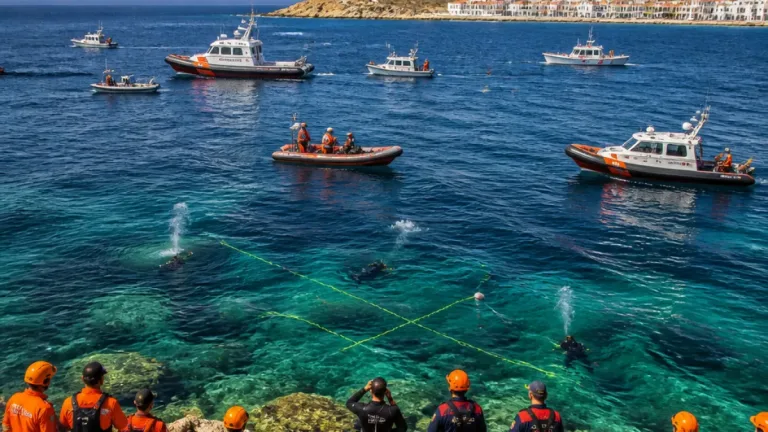 Çanakkale'de Bozcaada açıklarında kaybolan zıpkıncı için arama çalışmaları sürüyor