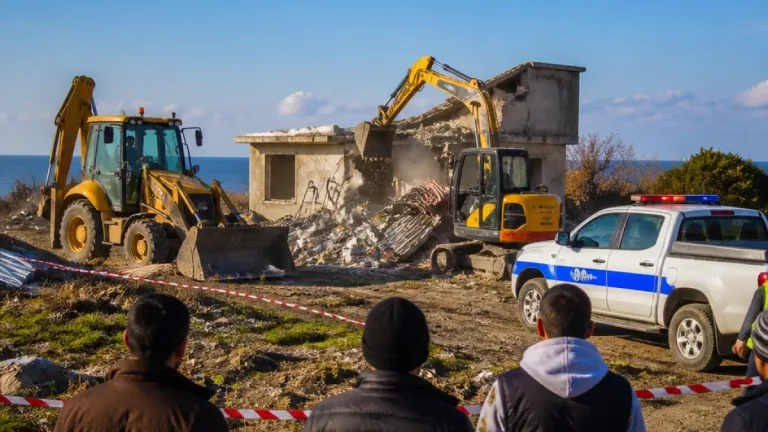 Çanakkale Ezine'de 7 kaçak yapı yıkıldı: İl Özel İdaresi operasyonları sürdürüyor