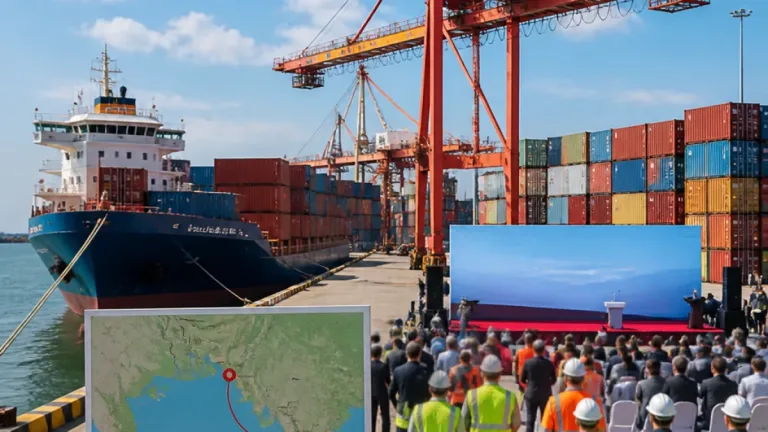 Çanlı okurlar için lojistik uyarısı: Nanning–Can Tho nehir‑deniz konteyner hattı resmen hizmete girdi
