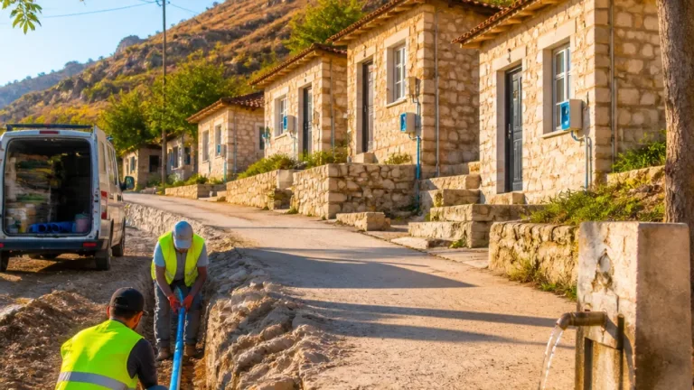Çermik Hamambaşı'nda DİSKİ tamamladı: 5 hane şebeke suyuna kavuştu