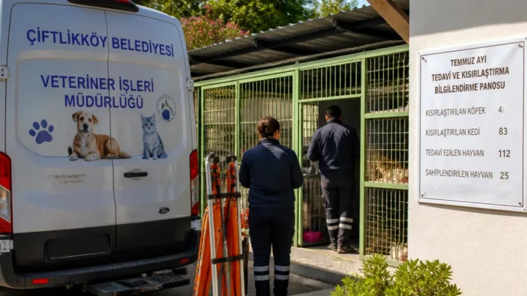 Çiftlikköy Belediyesi: Temmuz ayında yüzlerce can dost tedavi edildi ve kısırlaştırıldı