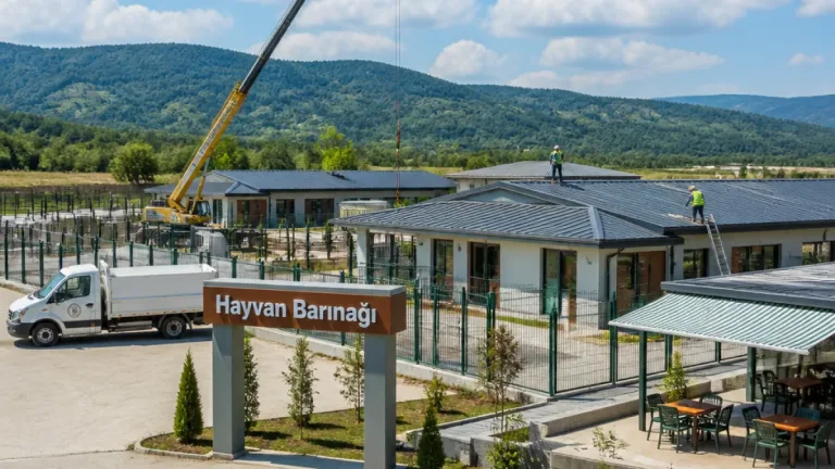 Çiftlikköy’de belediye kaynaklı yeni barınak tamamlanma aşamasında