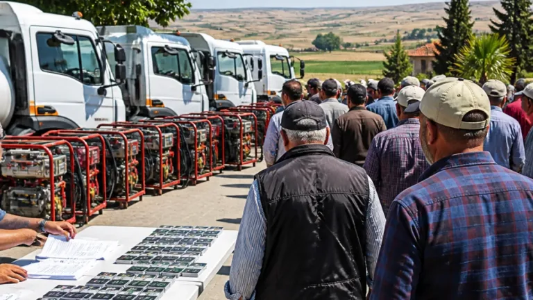Çivril'de 1.311 üreticiye mazot desteği: 94 bin 40 litre dağıtıldı