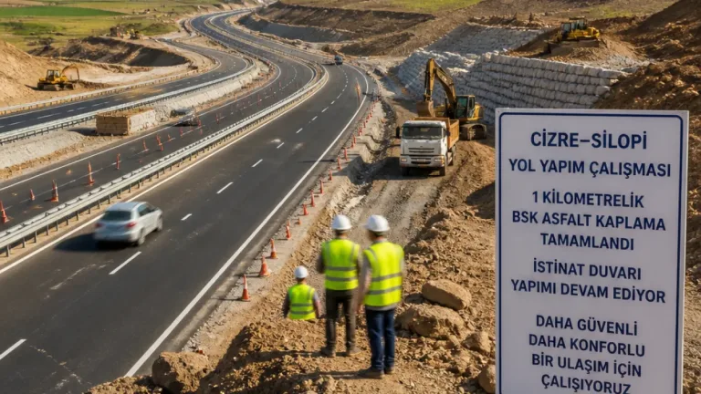 Cizre-Silopi yolunda 17 km tamamlandı; kalan etaplar hızlandırılacak