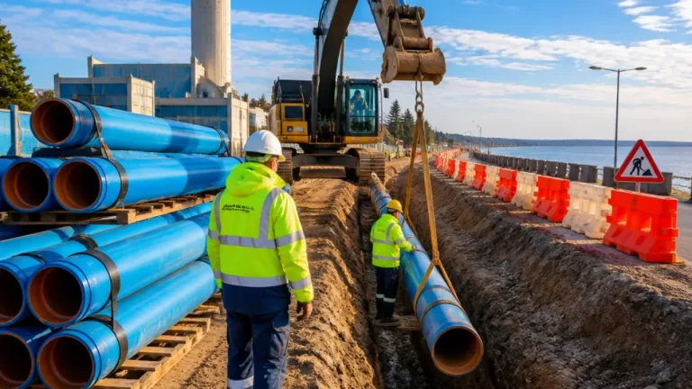 Çorlu Yenice'de sık arızalanan isale hattı 315 mm borularla yenileniyor