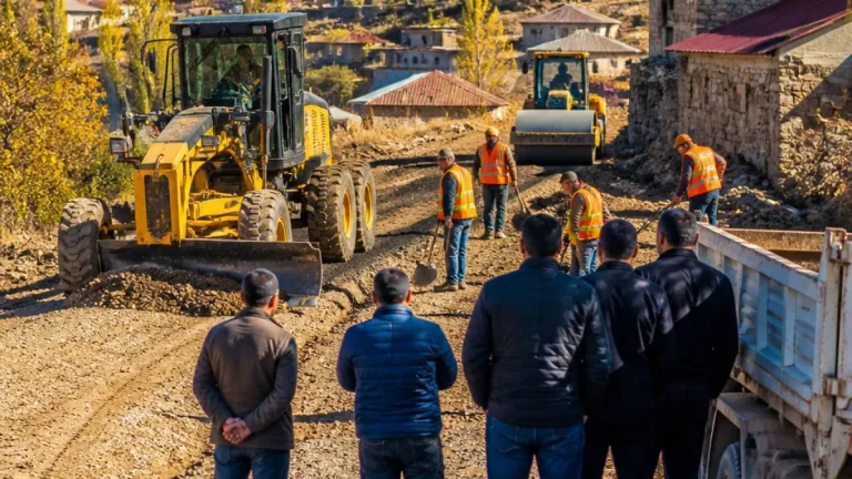 Demirözü’nde kaymakam vatandaş ziyaretleri ve yol çalışmalarını inceledi