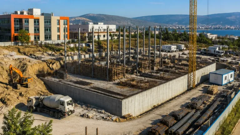 Derince'de 120 yataklı yeni sağlık tesisi inşaatında fiziki ilerleme yüzde 14'e ulaştı
