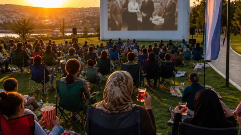 Derince'de Yaz Sinema Günleri İbn-i Sina Mahallesi'nde Mavi Boncuk ile sürdü
