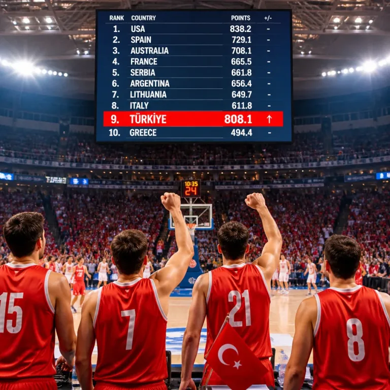 Türkiye, FIBA dünya sıralamasında iki basamak çıkarak ilk 10’a girdi