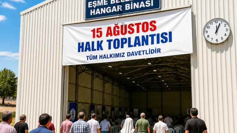 Eşme Belediyesi 15 Ağustos’ta halk toplantısı düzenliyor: Tarih ve yer açıklandı
