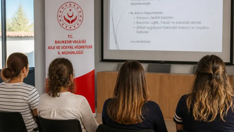 Edremit’te kütüphane personeline yönelik kadına yönelik şiddet eğitimi düzenlendi