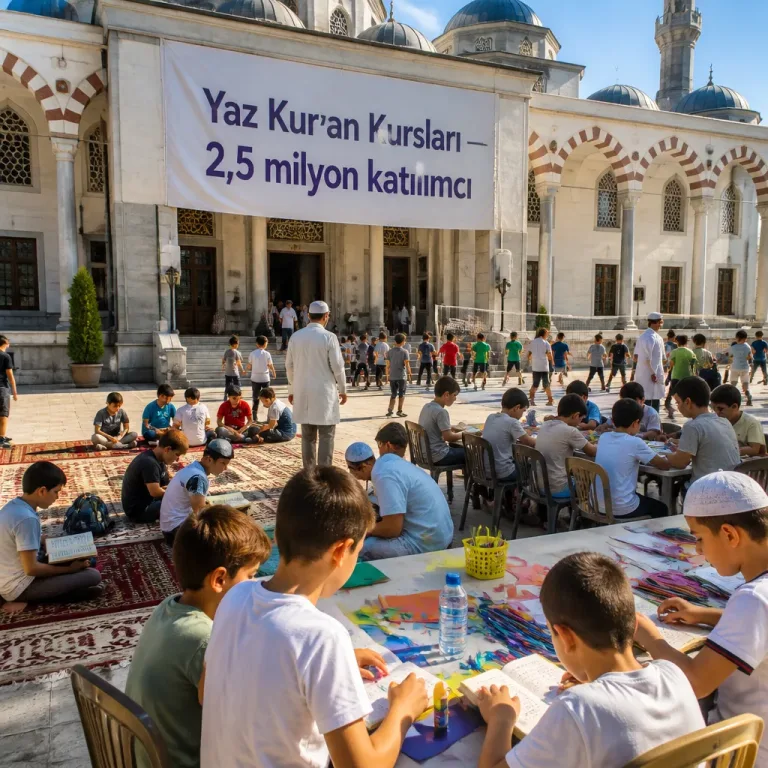 Yaz Kur'an kurslarında 2,5 milyon çocuk eğitim aldı; programlar bugün sona erdi