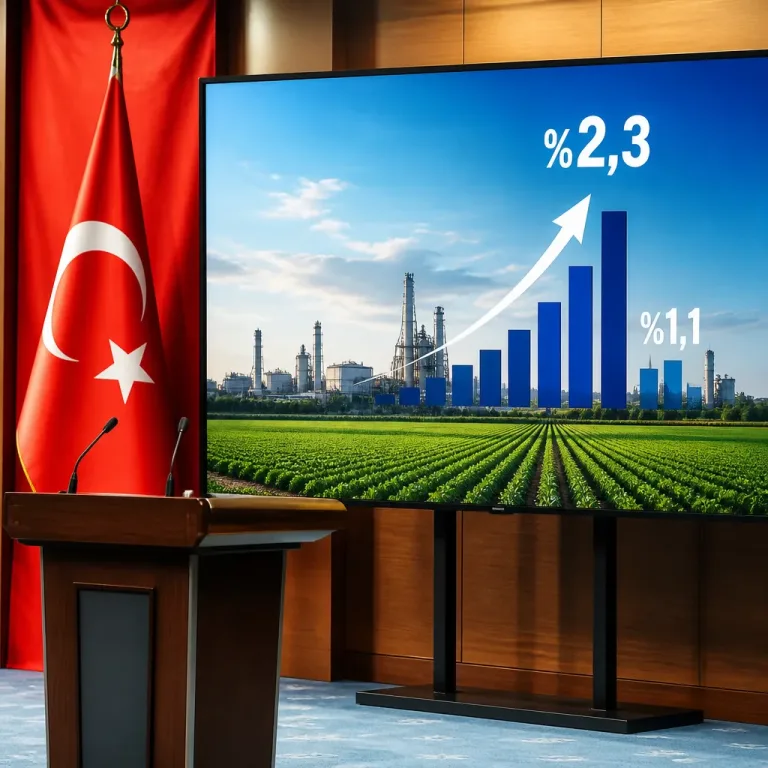 Türkiye ekonomisi 2026 ikinci çeyrekte yıllık yüzde 2,3 büyüdü; tarım öne çıktı
