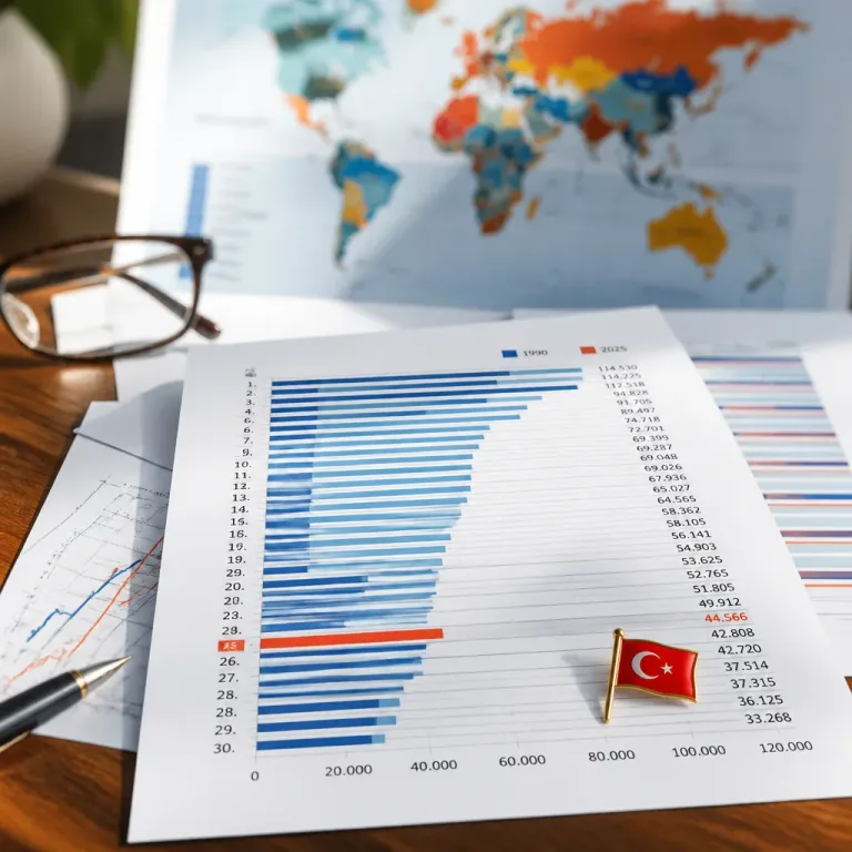 Dünya Bankası verilerine göre Türkiye, 1990-2025'te kişi başına reel GSYH artışında 25. sırada