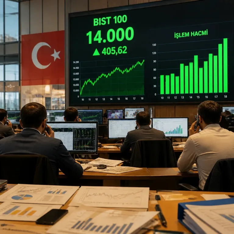 Borsa İstanbul rekor niteliğinde günlük yükselişle 14.000 seviyesini aştı