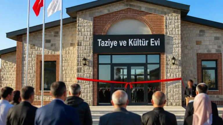Elbistan Karahasanuşağı’nda İdris Altun Taziye ve Kültür Evi hizmete açıldı