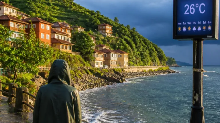 Fındıklı’da hafta: gündüz 26°C’ye kadar ılıman, birkaç gün yağış bekleniyor