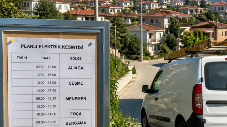Gediz Elektrik duyurdu: 17 Ağustos’ta İzmir’de yaygın planlı elektrik kesintileri