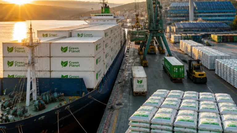 Giresun Limanı'ndan rekor sevkiyat: Aden Pellet 125 konteynerle Avrupa'ya çıktı