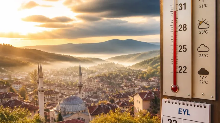 Göksun için 15 günlük tahmin: gündüzler 22–31°C, geceler 10°C'ye kadar düşecek