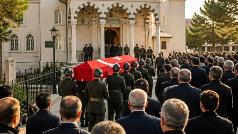 Gölcük’te Kıbrıs gazisi Aziz Tepe için askeri törenle veda