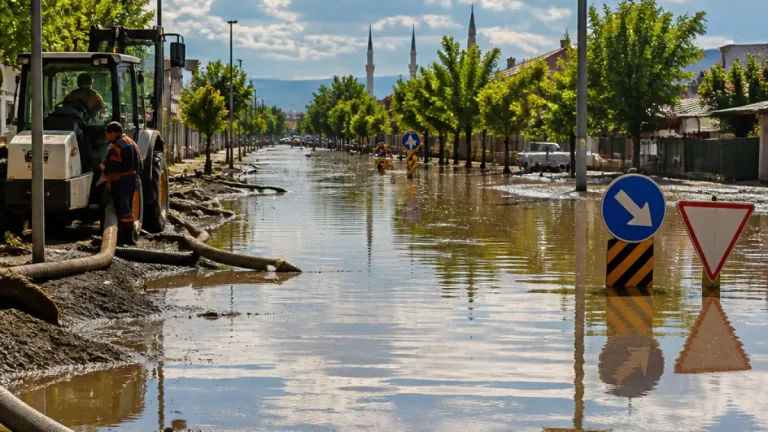 Göle sakinlerine not: Samsun’da kuvvetli sağanak yolları göle çevirdi, uyarı verildi