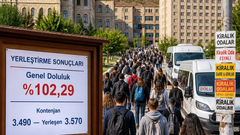 Gümüşhane’de üniversiteye talep arttı: Yerleştirmede doluluk %102,29’a yükseldi