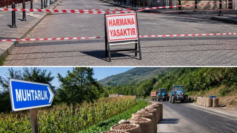 Hendek'te fındık harmanı düzenlemesi: Merkezde yasak, kırsalda muhtarlık izinli