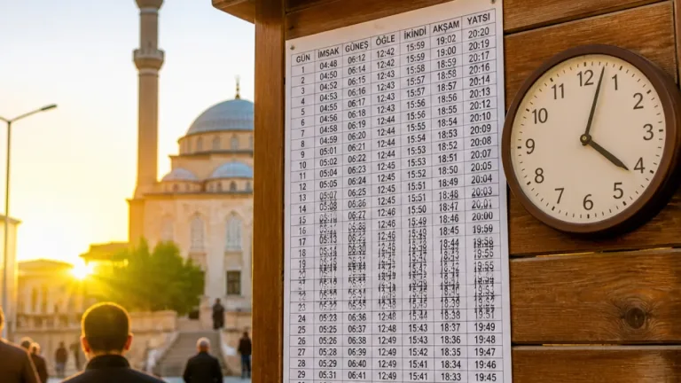 Hilvan’da aylık namaz vakitleri açıklandı: Günlük sürelerde değişimler sürüyor