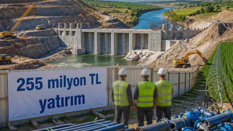 Horasan Gerek Barajı ile 4 bin dekarlık arazi modern sulamaya kavuşacak