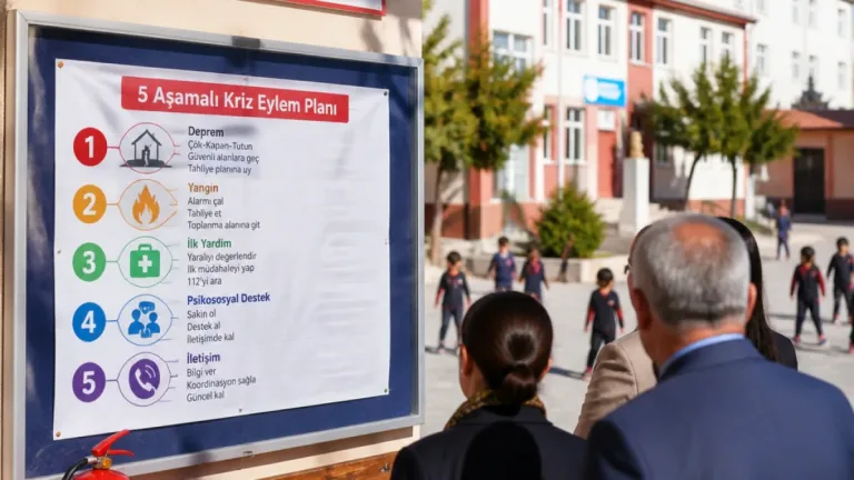 Kırşehir Mucur’da okullar için 5 aşamalı kriz eylem planı hazırlandı