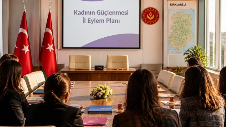 Kırklareli'de Kadının Güçlenmesi İl Eylem Planı toplantısında kurumlar arası iş birliği vurgulandı