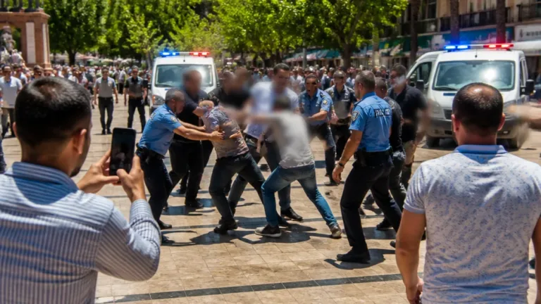 Kızıltepe'de Cumhuriyet Meydanı'nda borç tartışması kavgaya dönüştü