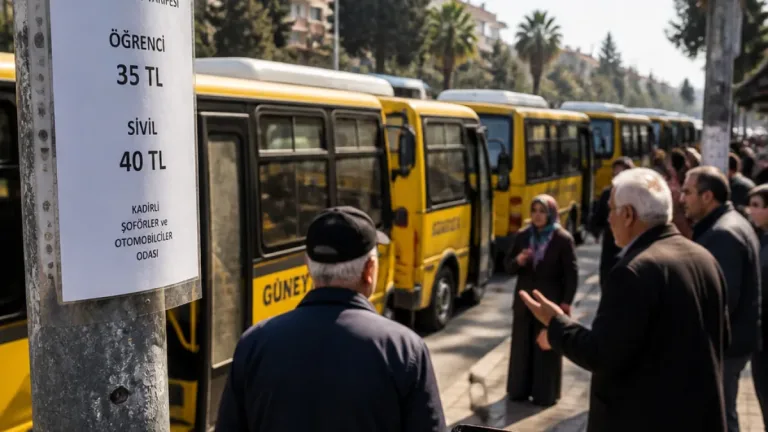 Kadirli’de dolmuş ücretlerine 5 lira zam: Yurttaşlardan tepki, işletmeciler maliyetleri gerekçe gösteriyor