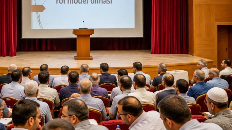 Kâhta'da Müftülük Personel Toplantısında 'Ailede ana babanın rol model olması' konuşuldu
