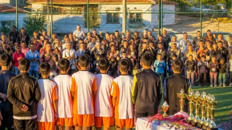 Kaman'da yenilenen halı sahada 30 Ağustos Zafer Kupası coşkusu