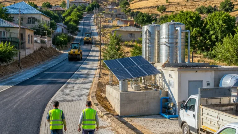 Karakoçan kırsalında yol, su ve güneş enerjisi yatırımları tamamlandı