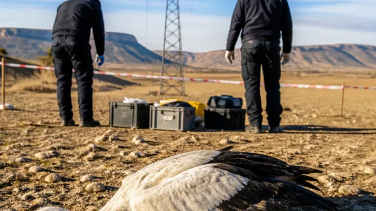 Karaman'da vericili leylek ölü bulundu; enerji hatları altında 6 leylek daha tespit edildi