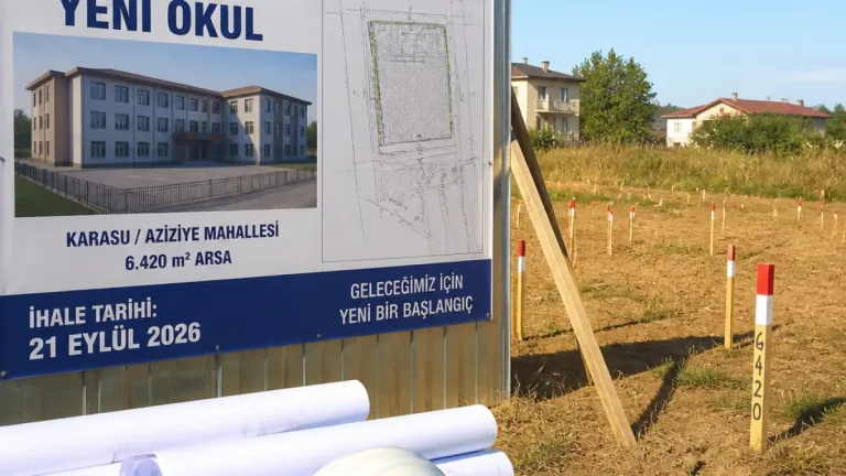 Karasu Aziziye'ye 24 derslik yeni okul için ihale 21 Eylül'de yapılacak
