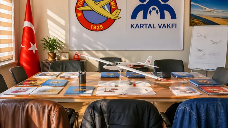 Kartal Vakfı ile THK Eskişehir buluşması: Havacılıkta gençlere yönelik iş birlikleri gündemde