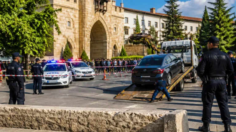 Kastamonu’da belediye önünde silah ve kılıçlı eylem: kişi polis tarafından etkisiz hale getirildi