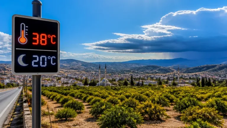 Kozan'da önümüzdeki hafta: gündüz 38°C'ye kadar, yağış riski Cuma–Cumartesi