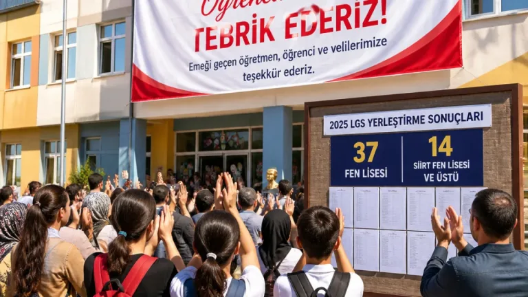 Kurtalan Atatürk Ortaokulu LGS’de yüksek yerleştirme başarısı gösterdi