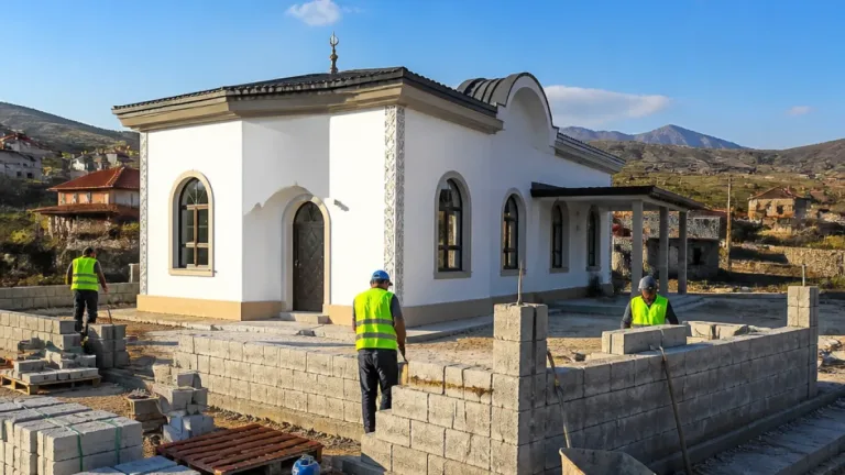 Kurtalan Teylan Köyü’nde taziye evi tamamlanıyor, hizmete açılmaya hazırlanıyor