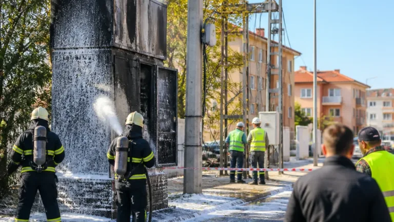 Lüleburgaz Barış Mahallesi'nde trafoda yangın; ekipler kısa sürede söndürdü