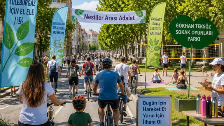 Lüleburgaz’da Avrupa Hareketlilik Haftası: ‘Nesiller Arası Adalet’ temasıyla sokakta etkinlikler