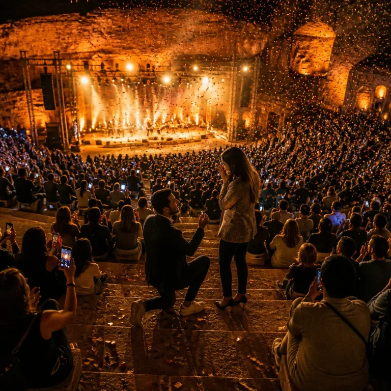 Gökhan Türkmen konserinde tam 9 evlilik teklifi: Tarihi amfide romantik gece