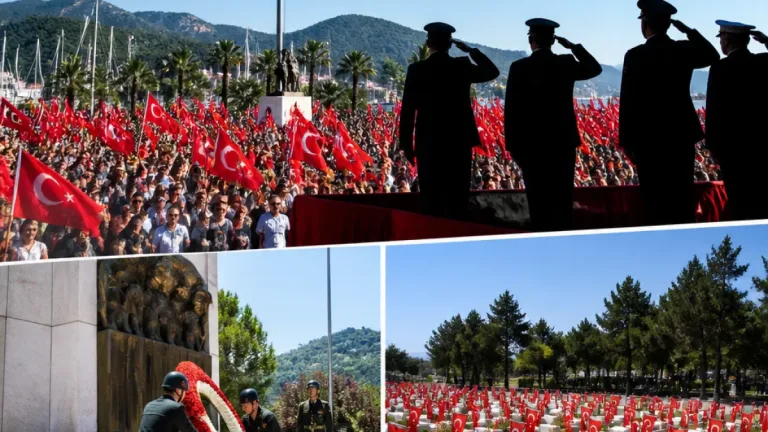 Marmaris’te 30 Ağustos törenleri Atatürk Meydanı ve Ula’da yoğun katılımla gerçekleşti
