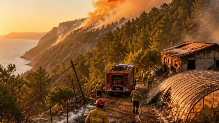 Muğla'da başlayan yangın Antalya'ya sıçradı; ekipler alevleri kontrol altına aldı